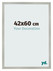 Photo Frame 42x60cm Silver Matte MDF Bologna Front Size | Yourdecoration.co.uk
