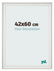Photo Frame 42x60cm White Swept MDF Lazio Front Size | Yourdecoration.co.uk