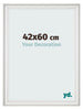 Photo Frame 42x60cm White Swept MDF Lazio Front Size | Yourdecoration.co.uk