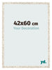 Photo Frame 42x60cm White Vintage MDF Bologna Front Size | Yourdecoration.co.uk