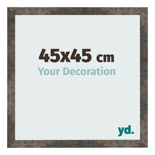 Photo Frame 45x45 cm Oxidized Metal MDF Bologna Front Size | Yourdecoration.co.uk