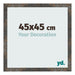 Photo Frame 45x45 cm Oxidized Metal MDF Bologna Front Size | Yourdecoration.co.uk