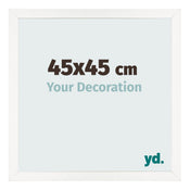 Photo Frame 45x45 cm White High Gloss MDF Bologna Front Size | Yourdecoration.co.uk