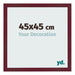 Photo Frame 45x45 cm Wine Red Swept MDF Bologna Front Size | Yourdecoration.co.uk