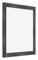 Photo Frame 45x45cm Black Silver Polished MDF Pisa Front Oblique | Yourdecoration.co.uk