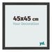 Photo Frame 45x45cm Black Woodgrain MDF Bologna Front Size | Yourdecoration.co.uk