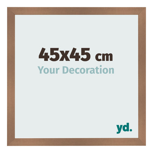 Photo Frame 45x45cm Copper Design MDF Bologna Front Size | Yourdecoration.co.uk