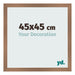 Photo Frame 45x45cm Copper Design MDF Bologna Front Size | Yourdecoration.co.uk