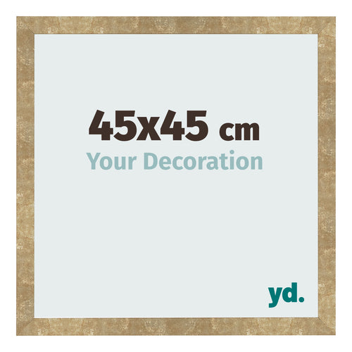 Photo Frame 45x45cm Gold Antique MDF Bologna Front Size | Yourdecoration.co.uk