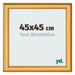 Photo Frame 45x45cm Gold Matte MDF Lazio Front Size | Yourdecoration.co.uk