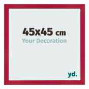 Photo Frame 45x45cm Red MDF Bologna Front Size | Yourdecoration.co.uk