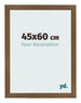 Photo Frame 45x60 cm Oak Rustic MDF Bologna Front Size | Yourdecoration.co.uk
