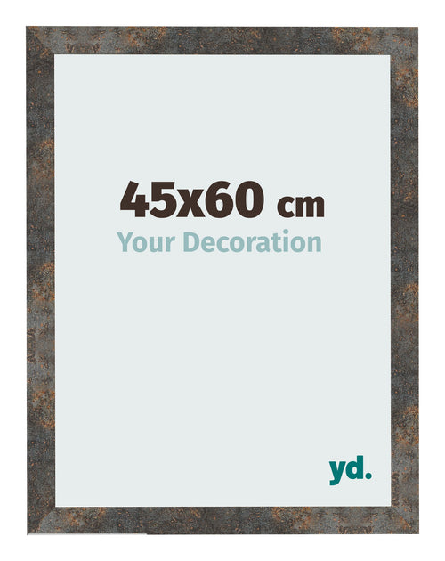 Photo Frame 45x60 cm Oxidized Metal MDF Bologna Front Size | Yourdecoration.co.uk