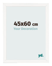 Photo Frame 45x60 cm White High Gloss MDF Bologna Front Size | Yourdecoration.co.uk
