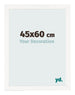 Photo Frame 45x60 cm White High Gloss MDF Bologna Front Size | Yourdecoration.co.uk
