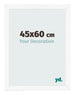 Photo Frame 45x60 cm White Matte MDF Bologna Front Size | Yourdecoration.co.uk