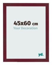 Photo Frame 45x60 cm Wine Red Swept MDF Bologna Front Size | Yourdecoration.co.uk