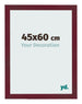 Photo Frame 45x60 cm Wine Red Swept MDF Bologna Front Size | Yourdecoration.co.uk