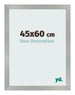 Photo Frame 45x60cm Aluminum Brushed MDF Bologna Front Size | Yourdecoration.co.uk