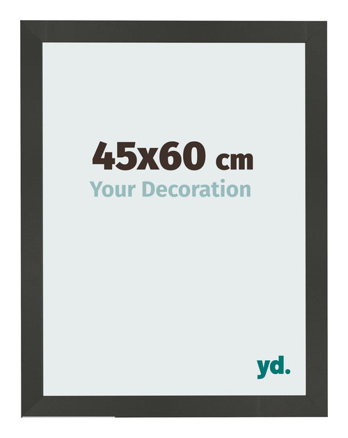 Photo Frame 45x60cm Anthracite MDF Bologna Front Size | Yourdecoration.co.uk
