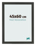 Photo Frame 45x60cm Anthracite MDF Bologna Front Size | Yourdecoration.co.uk
