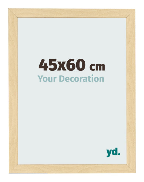 Photo Frame 45x60cm Beech Design MDF Bologna Front Size | Yourdecoration.co.uk