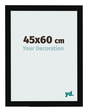Photo Frame 45x60cm Black High Gloss MDF Bologna Front Size | Yourdecoration.co.uk