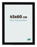 Photo Frame 45x60cm Black High Gloss MDF Bologna Front Size | Yourdecoration.co.uk