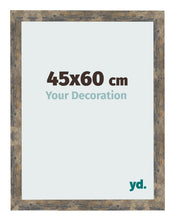 Photo Frame 45x60cm Blue Gold Melange MDF Bologna Front Size | Yourdecoration.co.uk