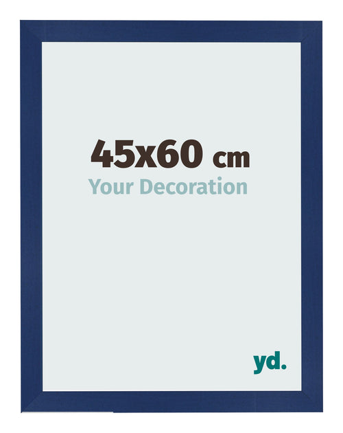Photo Frame 45x60cm Dark Blue Swept MDF Bologna Front Size | Yourdecoration.co.uk