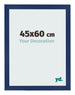 Photo Frame 45x60cm Dark Blue Swept MDF Bologna Front Size | Yourdecoration.co.uk