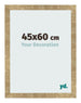 Photo Frame 45x60cm Gold Antique MDF Bologna Front Size | Yourdecoration.co.uk