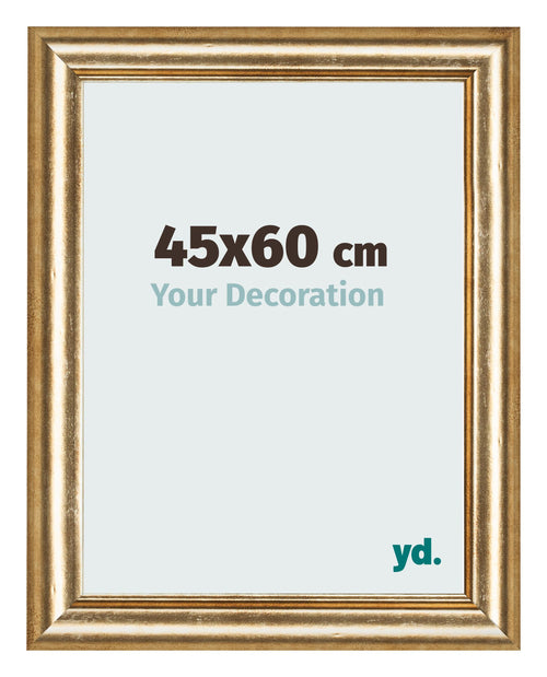 Photo Frame 45x60cm Gold Antique MDF Lazio Front Size | Yourdecoration.co.uk