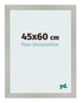 Photo Frame 45x60cm Silver Matte MDF Bologna Front Size | Yourdecoration.co.uk