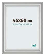 Photo Frame 45x60cm Silver Matte MDF Lazio Front Size | Yourdecoration.co.uk