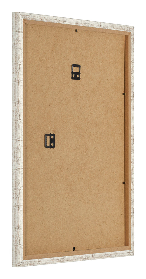 Photo Frame 45x60cm White Vintage MDF Bologna Back Oblique | Yourdecoration.co.uk
