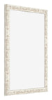 Photo Frame 45x60cm White Vintage MDF Bologna Front Oblique | Yourdecoration.co.uk