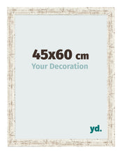 Photo Frame 45x60cm White Vintage MDF Bologna Front Size | Yourdecoration.co.uk