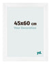 Photo Frame 45x60cm White Vintage MDF Pisa Front Size | Yourdecoration.co.uk