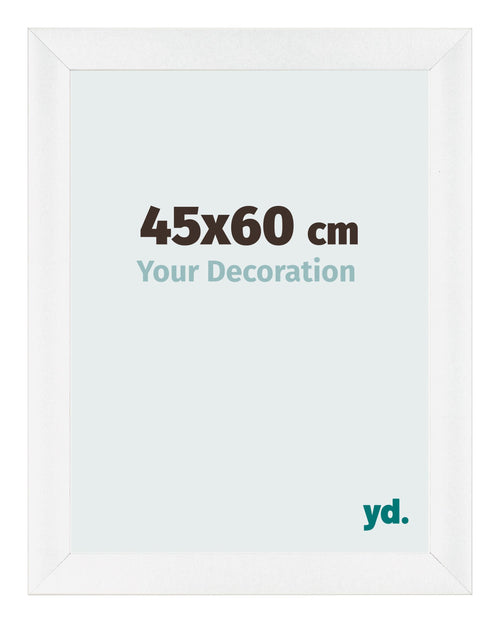 Photo Frame 45x60cm White Vintage MDF Pisa Front Size | Yourdecoration.co.uk