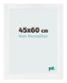 Photo Frame 45x60cm White Vintage MDF Pisa Front Size | Yourdecoration.co.uk