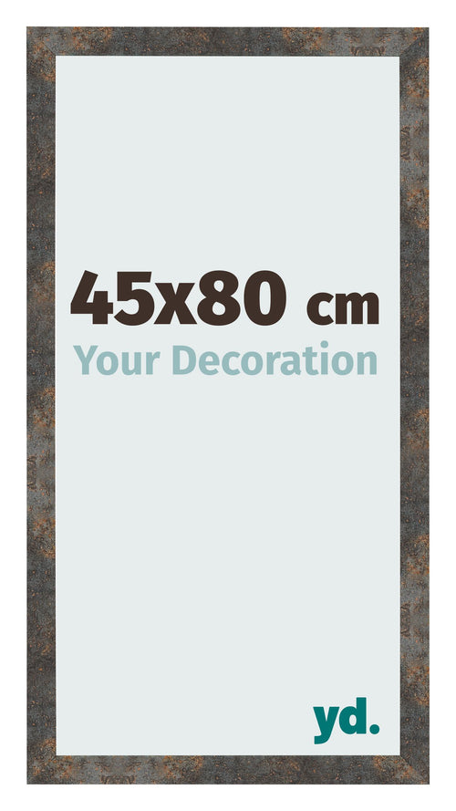 Photo Frame 45x80 cm Oxidized Metal MDF Bologna Front Size | Yourdecoration.co.uk