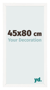 Photo Frame 45x80 cm White High Gloss MDF Bologna Front Size | Yourdecoration.co.uk