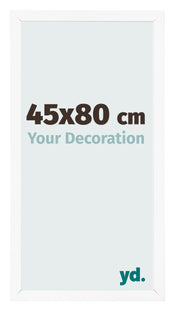 Photo Frame 45x80 cm White Matte MDF Bologna Front Size | Yourdecoration.co.uk