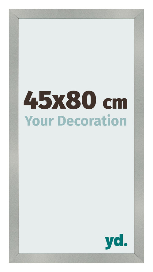 Photo Frame 45x80cm Aluminum Brushed MDF Bologna Front Size | Yourdecoration.co.uk