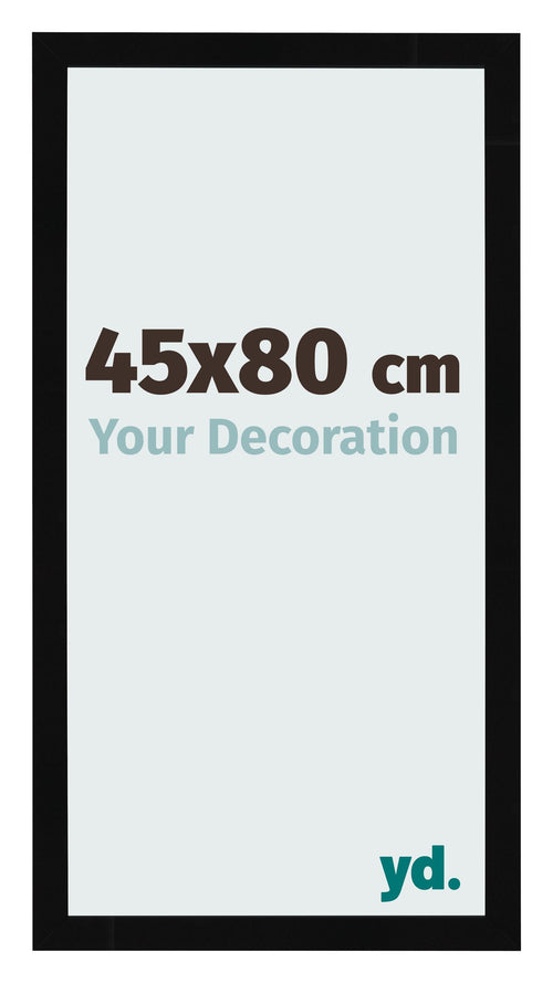 Photo Frame 45x80cm Black High Gloss MDF Bologna Front Size | Yourdecoration.co.uk