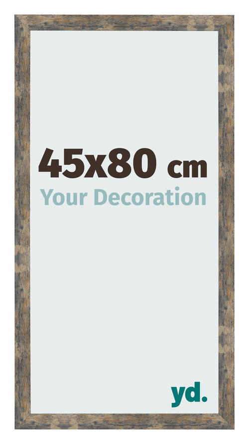 Photo Frame 45x80cm Blue Gold Melange MDF Bologna Front Size | Yourdecoration.co.uk