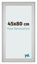 Photo Frame 45x80cm Silver Matte MDF Lazio Front Size | Yourdecoration.co.uk