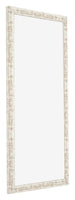 Photo Frame 45x80cm White Vintage MDF Bologna Front Oblique | Yourdecoration.co.uk