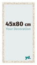 Photo Frame 45x80cm White Vintage MDF Bologna Front Size | Yourdecoration.co.uk